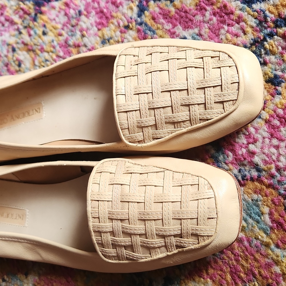 Enzo Angolini Beige Baland Woven Loafers Size 9.5 N - Picture 3 of 10